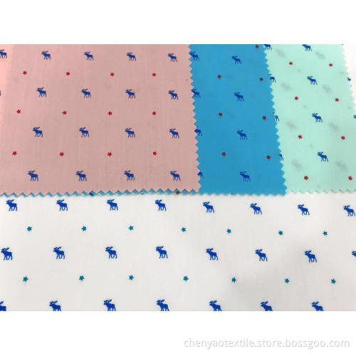 Polyester Cotton Stretch Plain Bedruckter Stoff